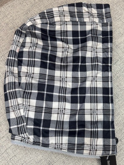 Ivory Plaid Hood