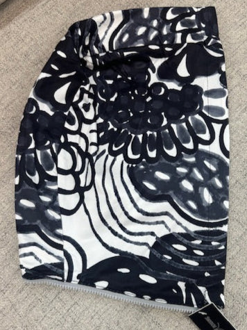 Black Floral Hood