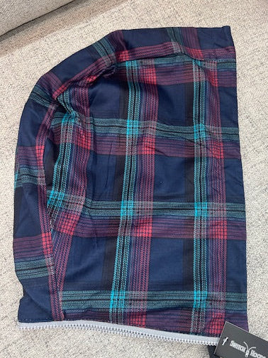 Emerald Plaid Hood