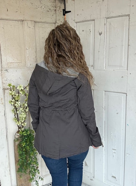 Sweet Stitches Cargo Jacket Sterling Gray