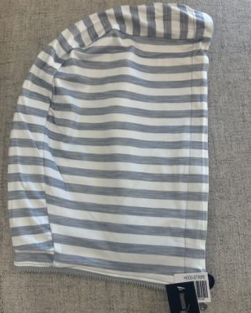 Gray Stripe Hood