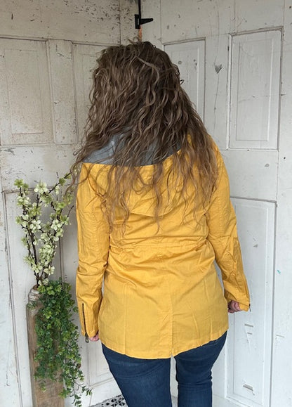 Sweet Stitches Cargo Jacket Mustard